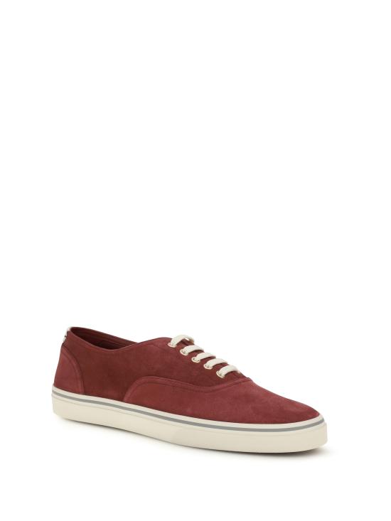 26SS 브루넬로 쿠치넬리 리버스 카프스킨 스니커즈 MZUPIGZ334 CEH62 BORDEAUX - BRUNELLO CUCINELLI