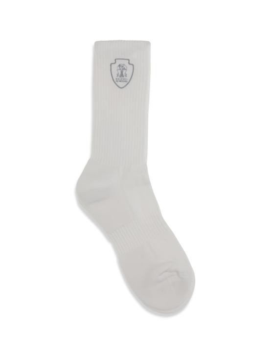 26SS 브루넬로 쿠치넬리 양말 MCS95585T CR59 WHITE - BRUNELLO CUCINELLI