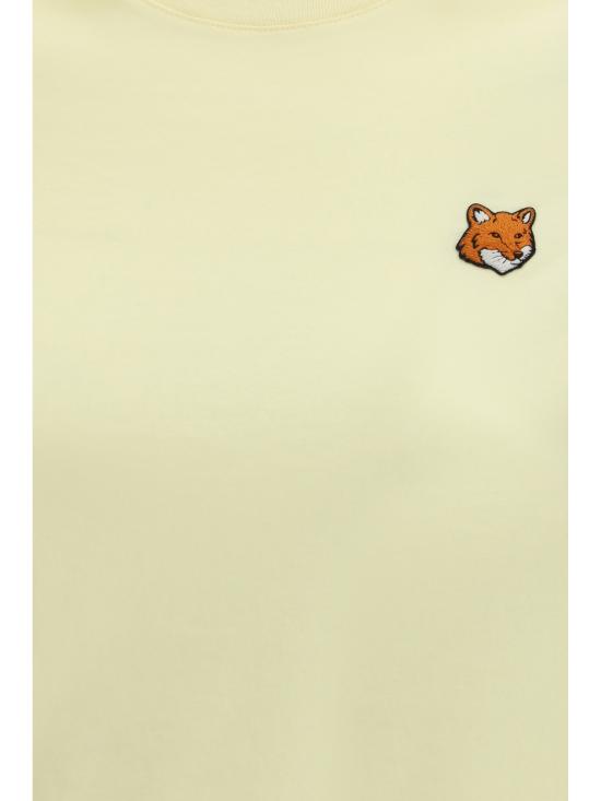 26SS 메종키츠네 폭스 헤드 레귤러 폴로 티셔츠 PW00113KJ7026 0424 YELLOW - MAISON KITSUNE