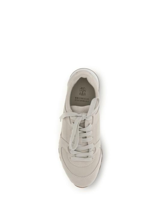26SS 브루넬로 쿠치넬리 스니커즈 MZSFG3231 C8905 CREAM - BRUNELLO CUCINELLI