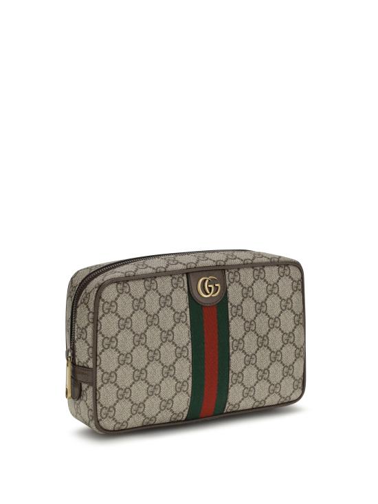 26SS 구찌 GG 슈프림 캔버스 코스메틱 케이스 76001996IWT 8745 GREY - GUCCI