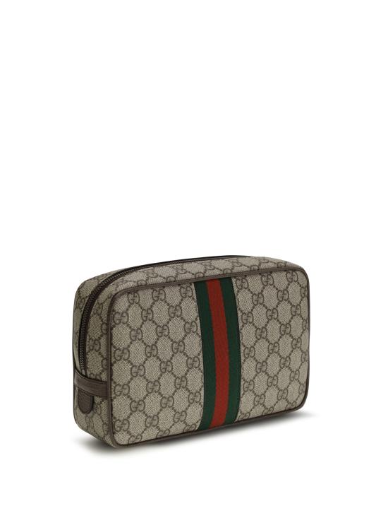 26SS 구찌 GG 슈프림 캔버스 코스메틱 케이스 76001996IWT 8745 GREY - GUCCI