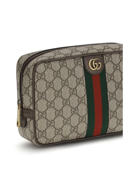 26SS 구찌 GG 슈프림 캔버스 코스메틱 케이스 76001996IWT 8745 GREY - GUCCI