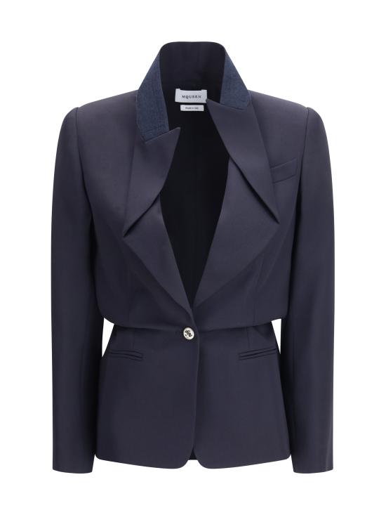 26SS 알렉산더 맥퀸 수트 자켓 870312QJAAC 4003 BLUE