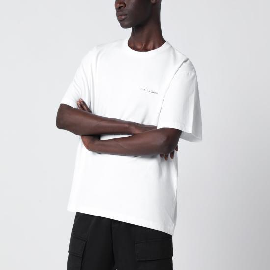 26SS 캐나다구스 반팔 티셔츠 1328M1CO White