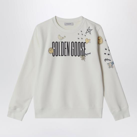 26SS [키즈] 골든구스 티셔츠 GKP02214P002438 White