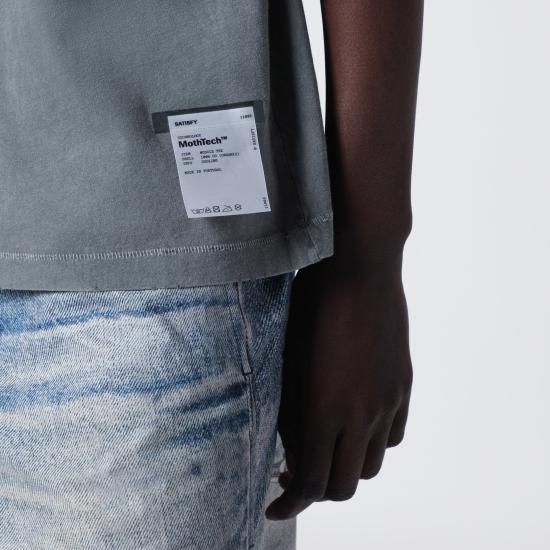 26SS 새티스파이 모스테크 머슬 티셔츠 11005PL Black - SATISFY