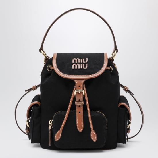 26SS 미우미우 백팩 5BZ043OOM2IBQ Black