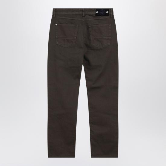 26SS 스톤 아일랜드 라이트 불 데님 TC 레귤러 스트레이트핏 파이브 포켓 진 S14J100005S0J24 Brown - STONE ISLAND