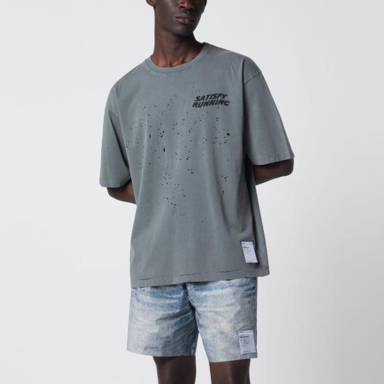 26SS 새티스파이 반팔 티셔츠 11006CO Black