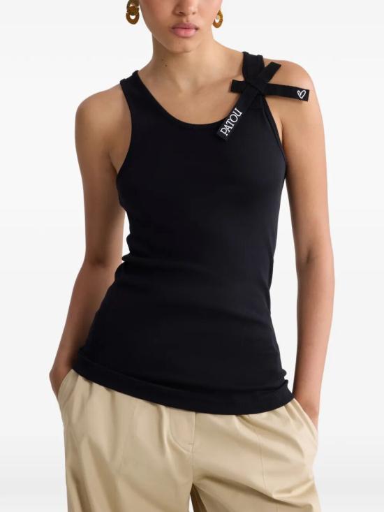 26SS 파투 민소매 티셔츠 JE2129994 999B BLACK - PATOU