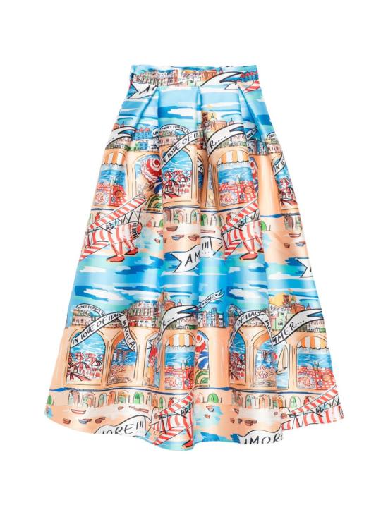 26SS 알레산드로 엔리케즈 미디 스커트 SK02 DU PSUMMER MultiColour - ALESSANDRO ENRIQUEZ