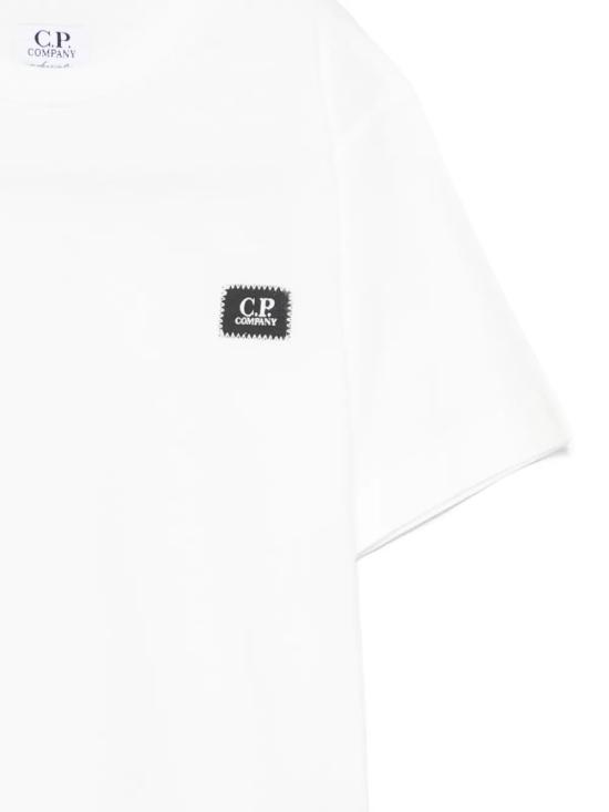 26SS [키즈] 씨피 컴퍼니 티셔츠 CMM00S LAA17 10135 GAUZE WHITE - C.P. COMPANY