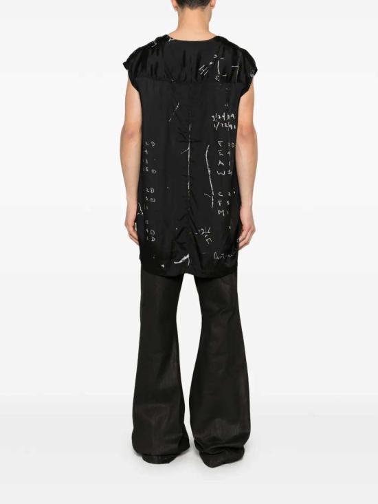 26SS 릭 오웬스 반팔 티셔츠 RR01F2121KP1 911 BLACK MILK - RICK OWENS