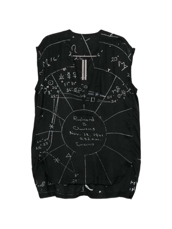 26SS 릭 오웬스 반팔 티셔츠 RR01F2121KP1 911 BLACK MILK