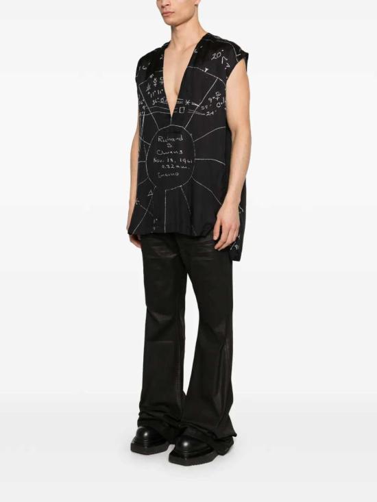 26SS 릭 오웬스 반팔 티셔츠 RR01F2121KP1 911 BLACK MILK - RICK OWENS