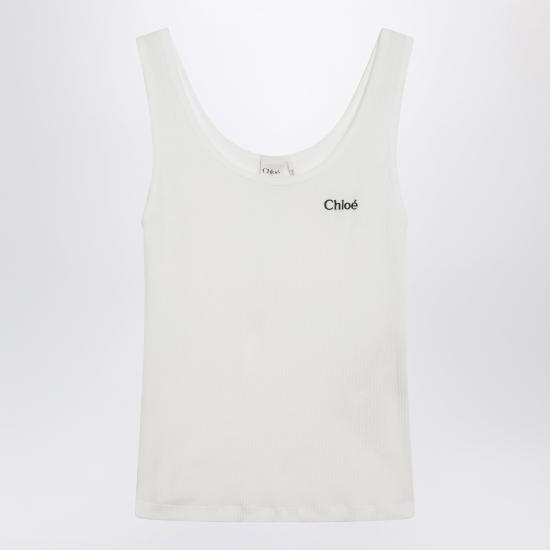 26SS 끌로에 민소매 티셔츠 CH25SJH12180 White