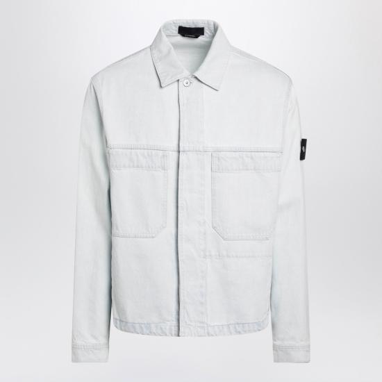 26SS 스톤 아일랜드 인디고 데님 울트라 블리치드 코치 자켓 S144100006S00J9 Blue