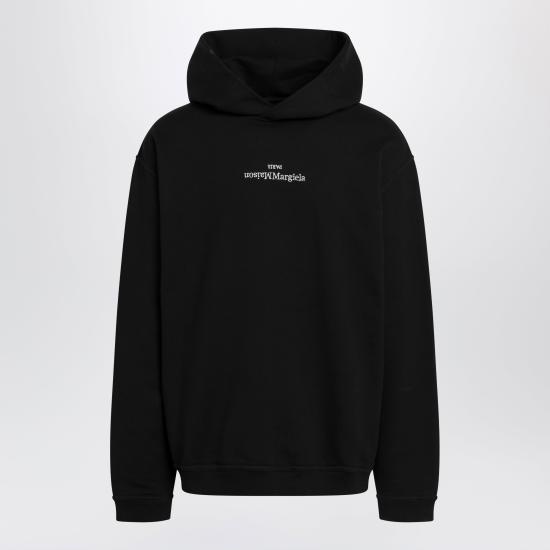 26SS 마르지엘라 업사이드 다운 자수 로고 후드 S50GU0167S25503 Black