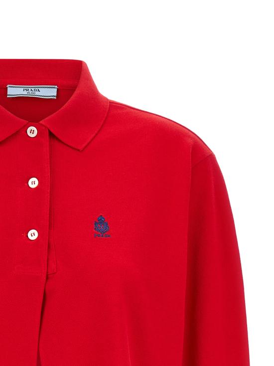 26SS 프라다 폴로 티셔츠 39669RSOOO19OVF0011 Red - PRADA