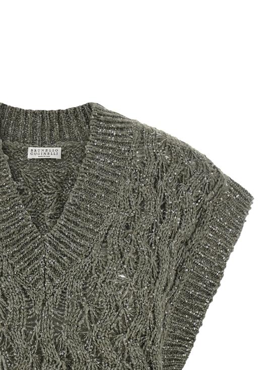 26SS 브루넬로 쿠치넬리 베스트 MEA371112C9125 Green - BRUNELLO CUCINELLI