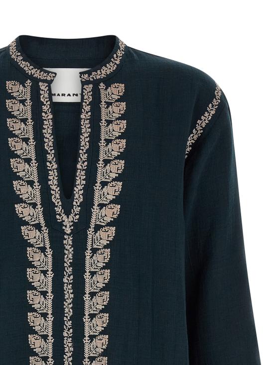 26SS 이자벨마랑 긴팔 셔츠 HT0848HAD1I10H02FK Blue - ISABEL MARANT