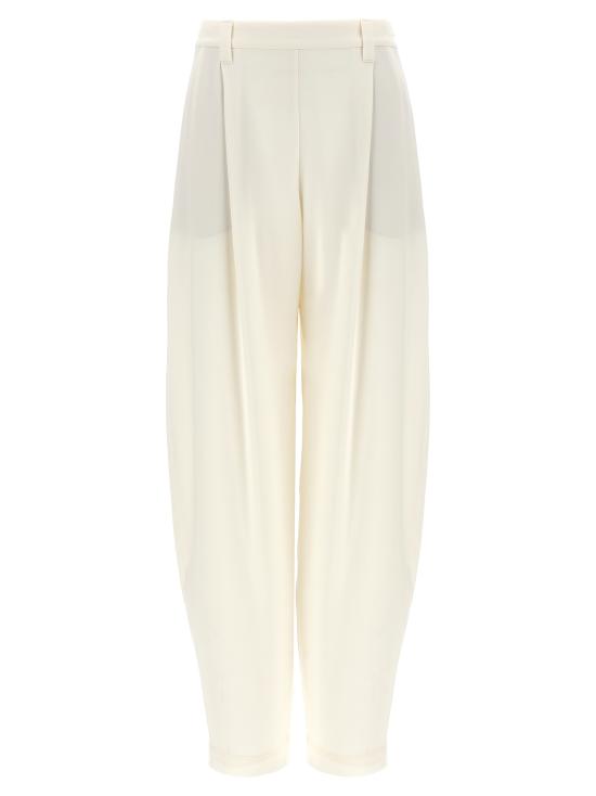 26SS 브루넬로 쿠치넬리 스트레이트 팬츠 MF906P9007C600 White