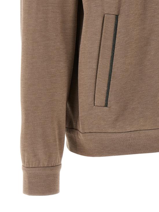 26SS 브루넬로 쿠치넬리 모닐리 지퍼루프 집업 MD828SB806C9141 Brown - BRUNELLO CUCINELLI