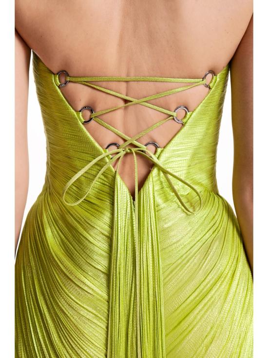 26SS 마리아루시아호한 미디 원피스 STEPHANIE LIME Lime - MARIA LUCIA HOHAN