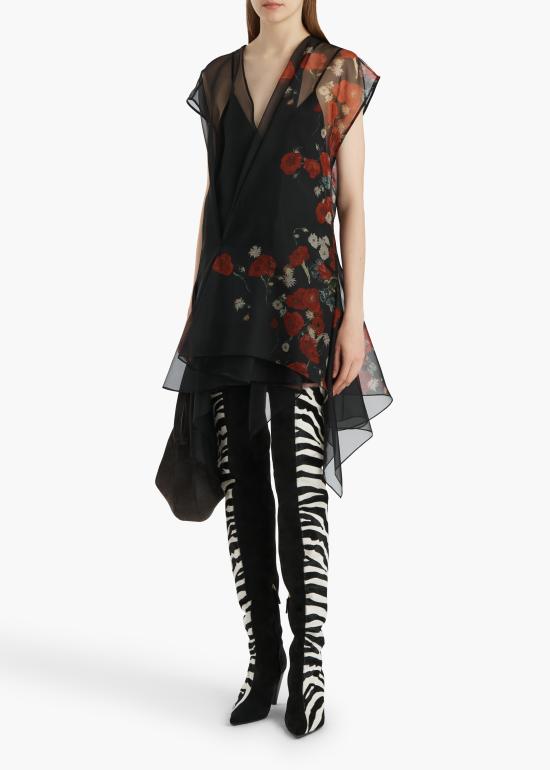 26SS 케이트 미디 원피스 55833431 369 Black - KHAITE