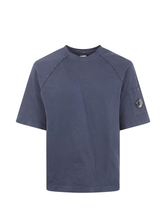 26SS 씨피 컴퍼니 라이트 플리스 숏슬리브 스웨트셔츠 20CMSS034A002246G 888 Blue