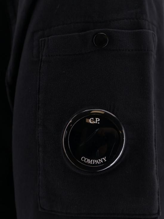 26SS 씨피 컴퍼니 라이트 플리스 숏슬리브 스웨트셔츠 20CMSS034A002246G 999 Black - C.P. COMPANY