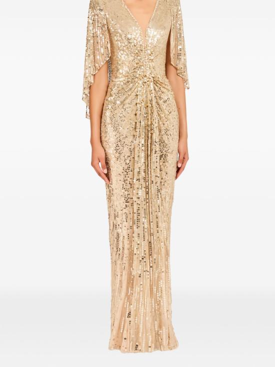 26SS JENNY PACKHAM 미디 원피스 JPCLS158ZD 820 Golden - OTHER BRANDS