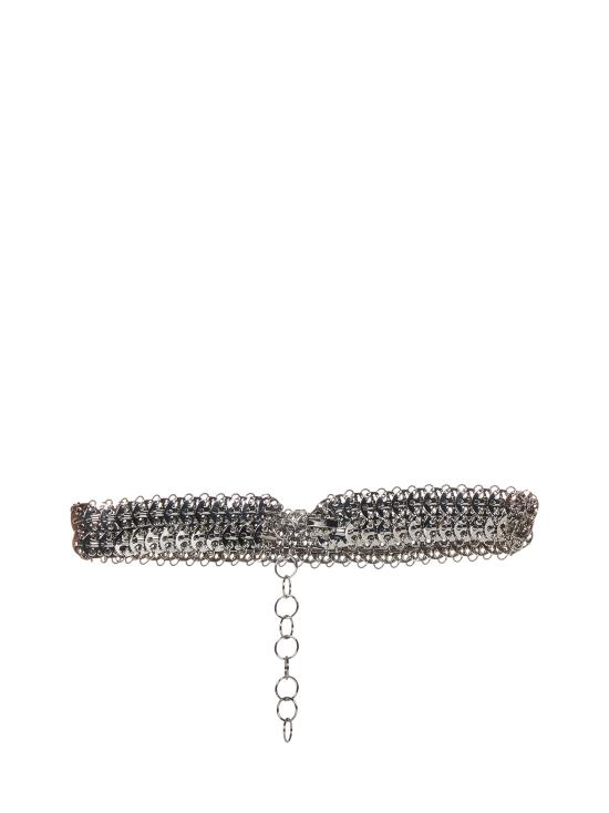  파코라반 슬림 벨트 23PAA0132MET001 P040 Silver - PACO RABANNE