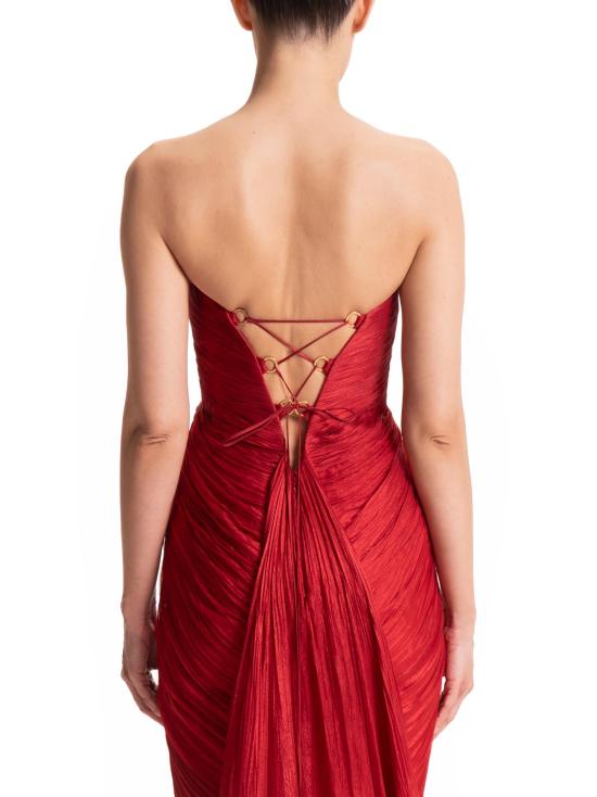 26SS 마리아루시아호한 미디 원피스 JULIETA SALSA Red - MARIA LUCIA HOHAN