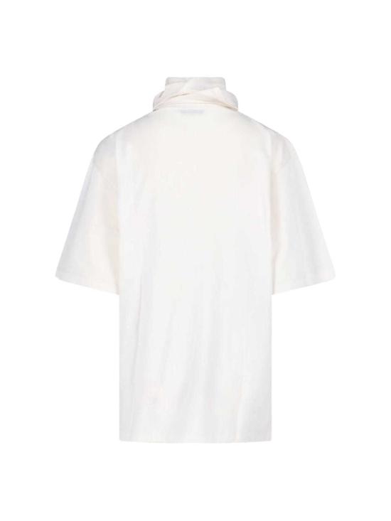  르메르 반팔 티셔츠 티셔츠와 스카프 세트 (크림색) - LEMAIRE