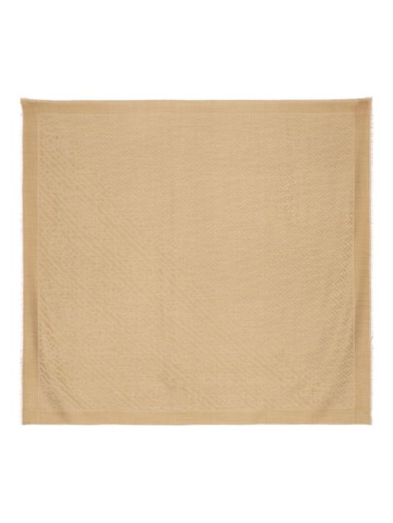  펜디 머플러/스카프 울 앤 실크 스카프 브라운