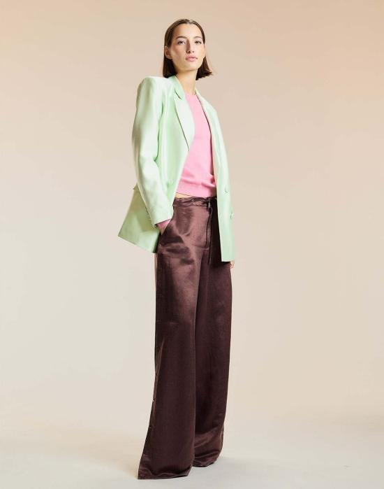  신시아 로리 수트 자켓 신시아 로울리 더 브레이커스 더블 브레스티드 블레이저 민트 - CYNTHIA ROWLEY