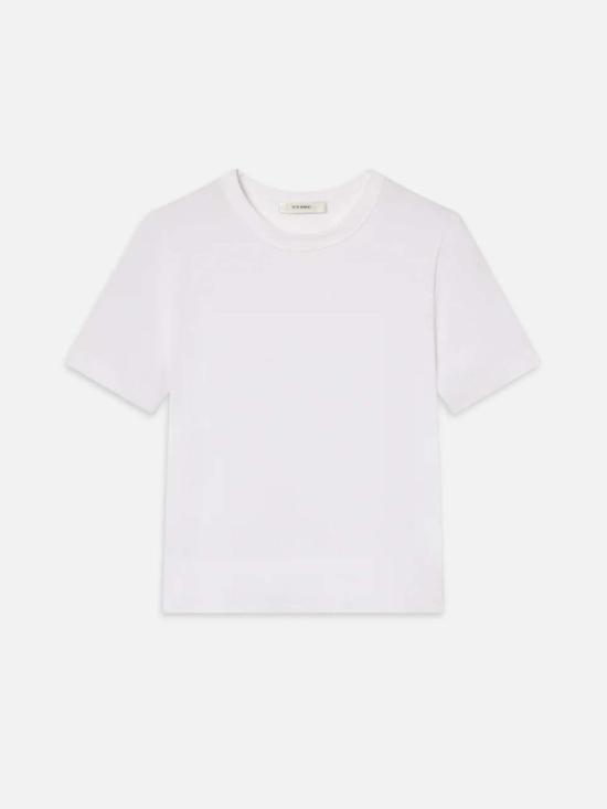  프레임 반팔 티셔츠 Frame The Boxy Tee White - FRAME