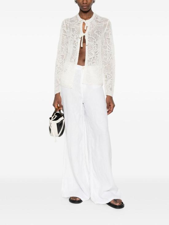  파비아나 필리피 가디건 오픈워크  화이트 - FABIANA FILIPPI