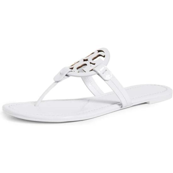  토리버치 샌들 토리 버치 밀러 페이턴트 레더  블루 위스퍼