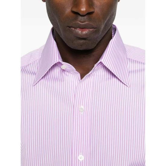  톰포드 긴팔 셔츠 톰 포드 셔츠 핑크/화이트 - TOMFORD