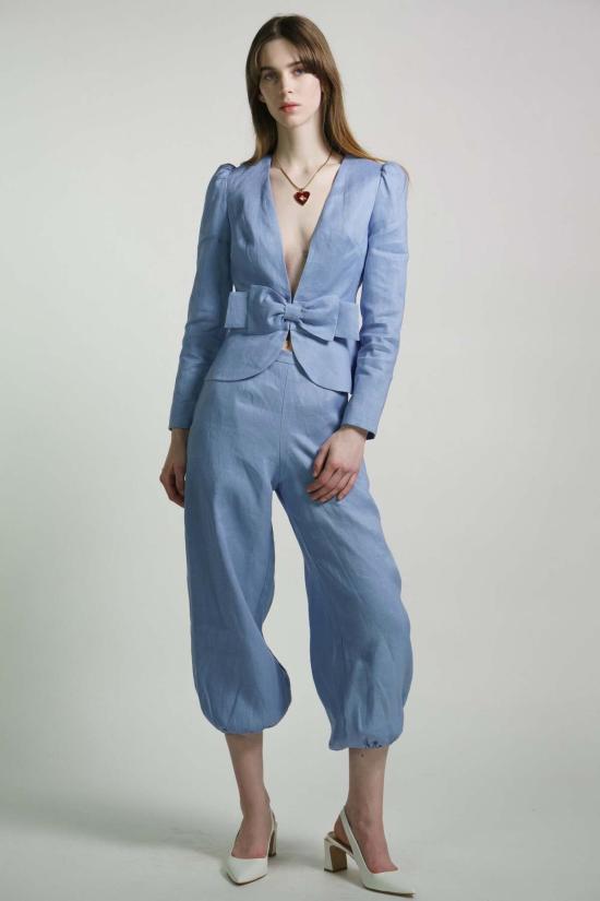  크리스티닛 자켓 Kristinit 콘플라워 리넨 Anaïs 재킷 - KRISTINIT