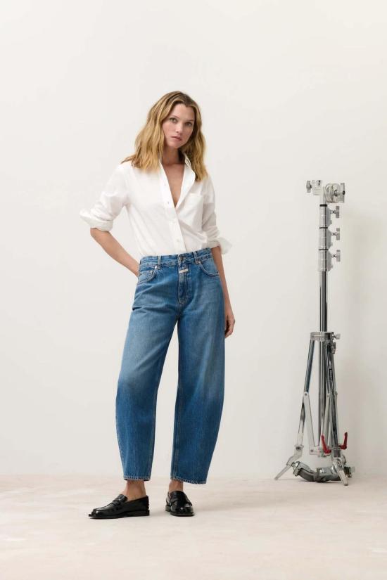  클로즈드 데님 팬츠 배럴 진스 재지 - CLOSED