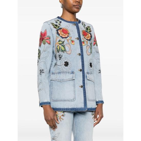  발렌티노 가라바니 봄버 자켓 발렌티노 아우터 다운 재킷 블루 - VALENTINO GARAVANI