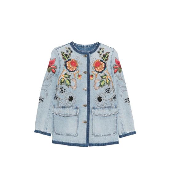  발렌티노 가라바니 봄버 자켓 발렌티노 아우터 다운 재킷 블루