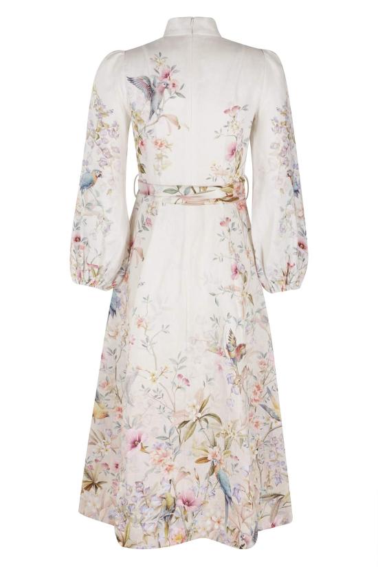  짐머만 미디 원피스 리벨리온 버튼 미디 드레스 크림 에이비어리 - ZIMMERMANN