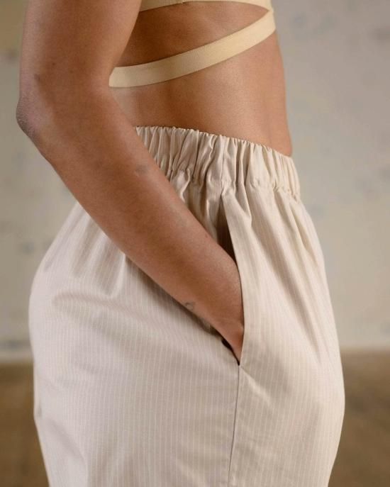  [키즈] 베이스레인지 트레이닝/조거 팬츠 브랜드 클로드  브라운 스트라이프 - BASERANGE