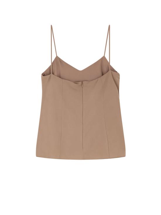  막스마라 블라우스 막스 마라 실크 문기아 탑 브라운 - MAX MARA