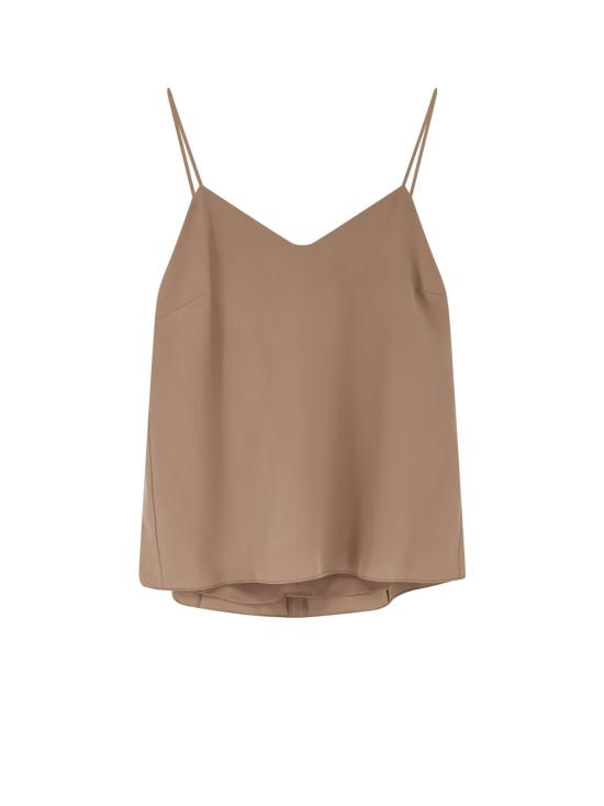  막스마라 블라우스 막스 마라 실크 문기아 탑 브라운